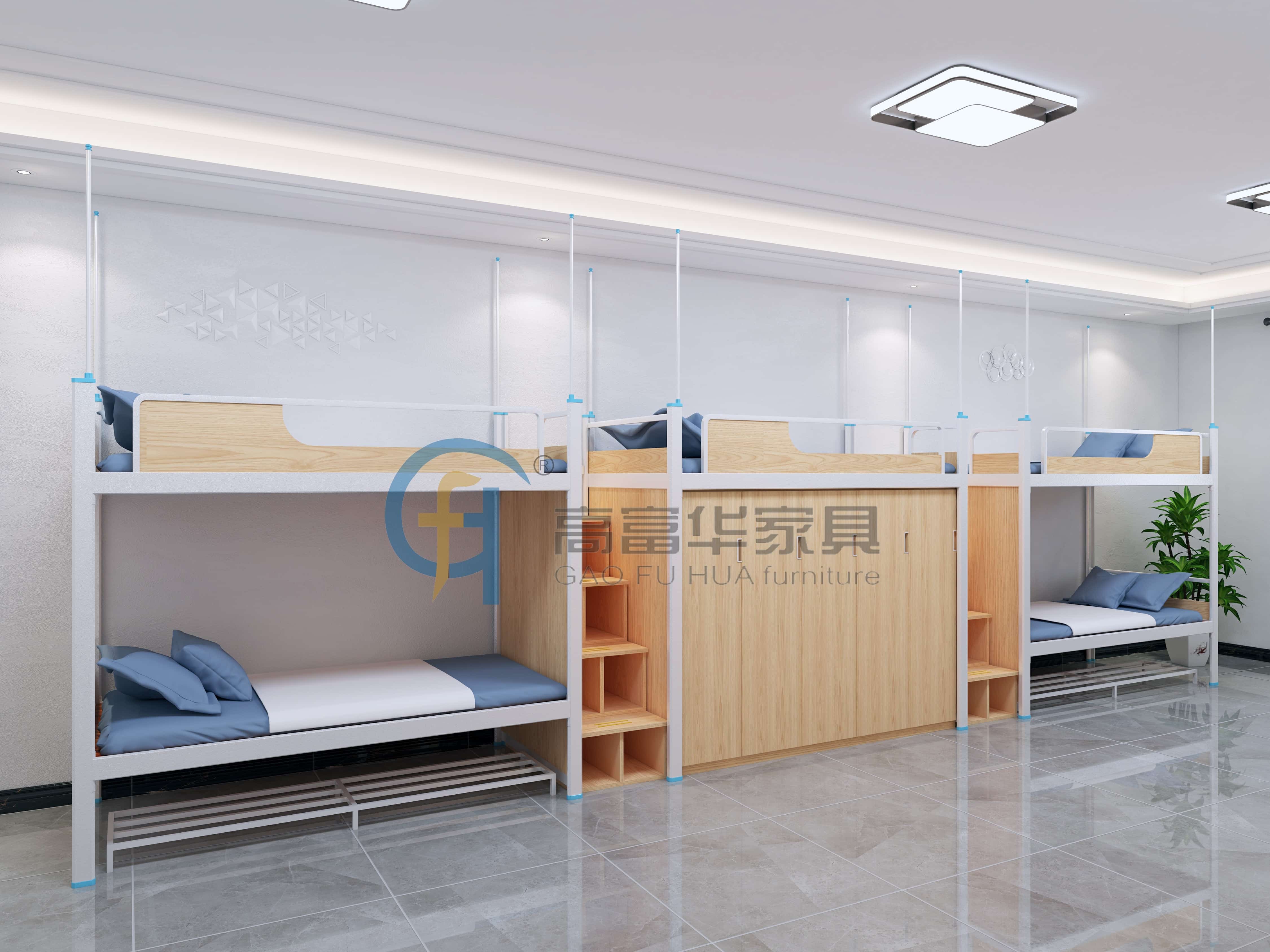 上下铺双层铁床高华家具安全性能强